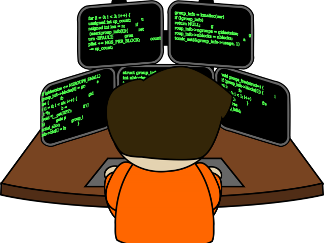 Coding Clipart Transparent - Coder Clipart (640x480)