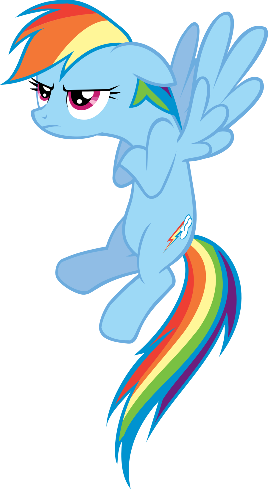Permalink - Rainbow Dash Vector (900x1640)