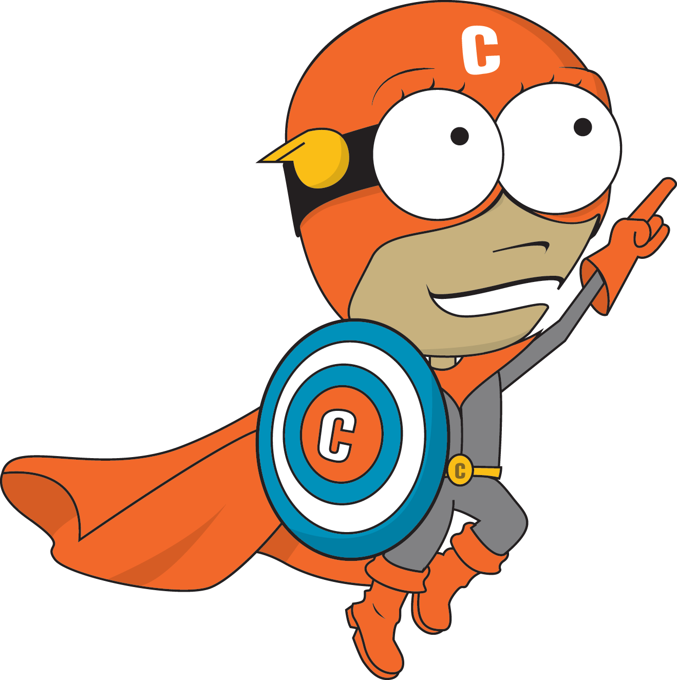 Gap Heroes Captain Connectivity - Cartoon (1318x1324)