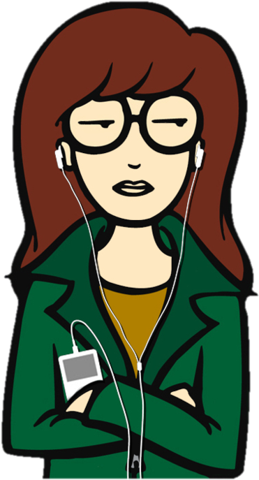 90s Transparent Daria - Daria Morgendorffer (498x750)