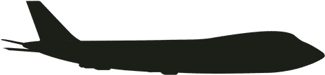Airplane Silhouette Side View - Airplane Side View Vector (512x512)