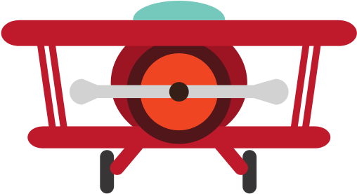 Airplane Icon - Cartoon Plane Front View (550x365)