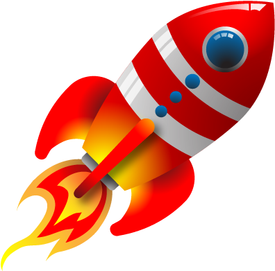 Lets Rocket Your Business - Red Rocket Ship Vector (500x500)