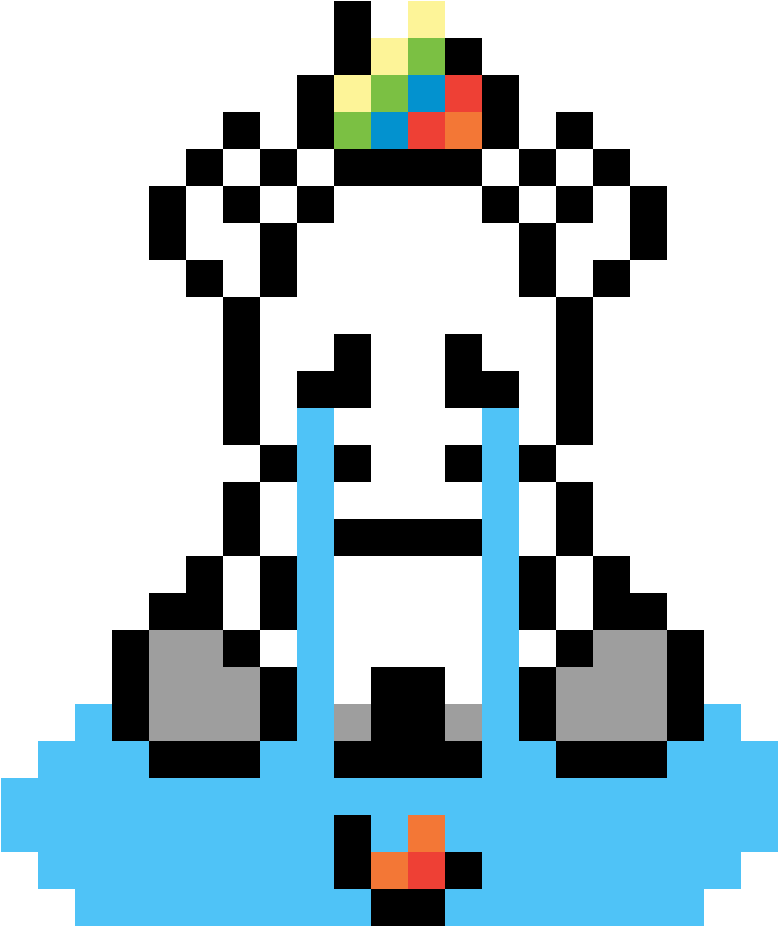 Licorne En Pixel Art (1184x1184)