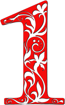 Path Clipart Life Path - Red Number 1 (400x400)