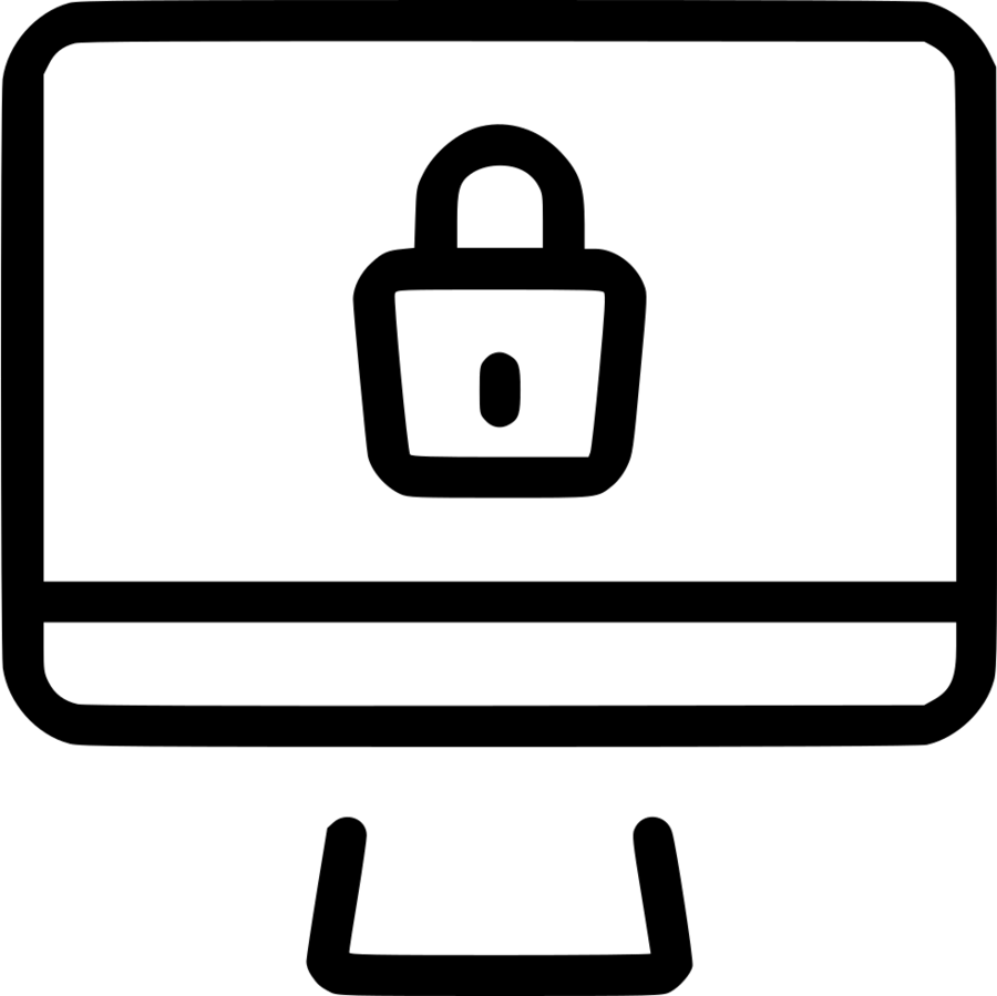 Desktop Security Icon Png (900x899)