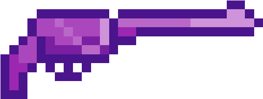 Purple Pistol - Pixel (592x592)