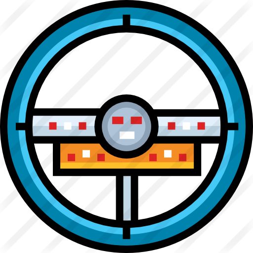 Steering Wheel Free Icon - Circle (512x512)