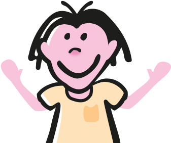 Adolescent Midshot Handsup - Illustration (500x469)