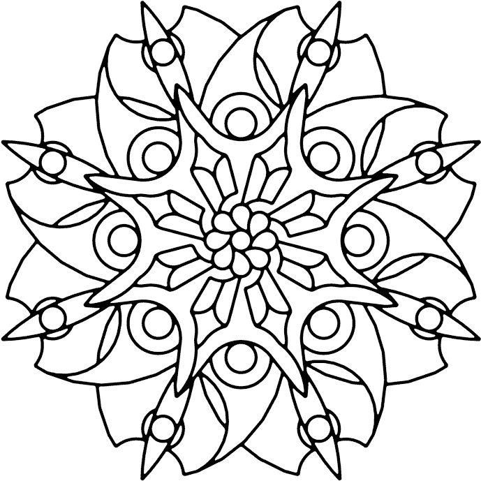 Mandala Coloring Sheets (704x700)