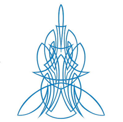 Blue Pinstripe Design (400x399)