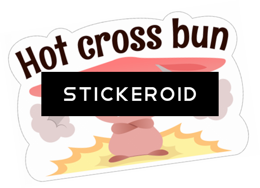 Hot Cross Bun - Label (528x382)