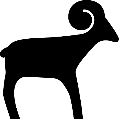 Ram Facing Right Vector - Ram Silhouettes (400x400)