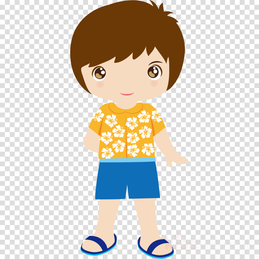 Luau Clip Art Boy (900x900)