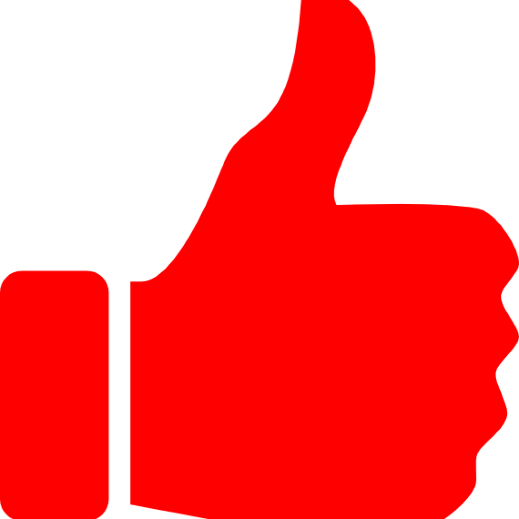 Thumbs Up Clipart Red Thumbs Up Clip Art At Clker Vector - Thumbs Up Icon Red (1024x1024)