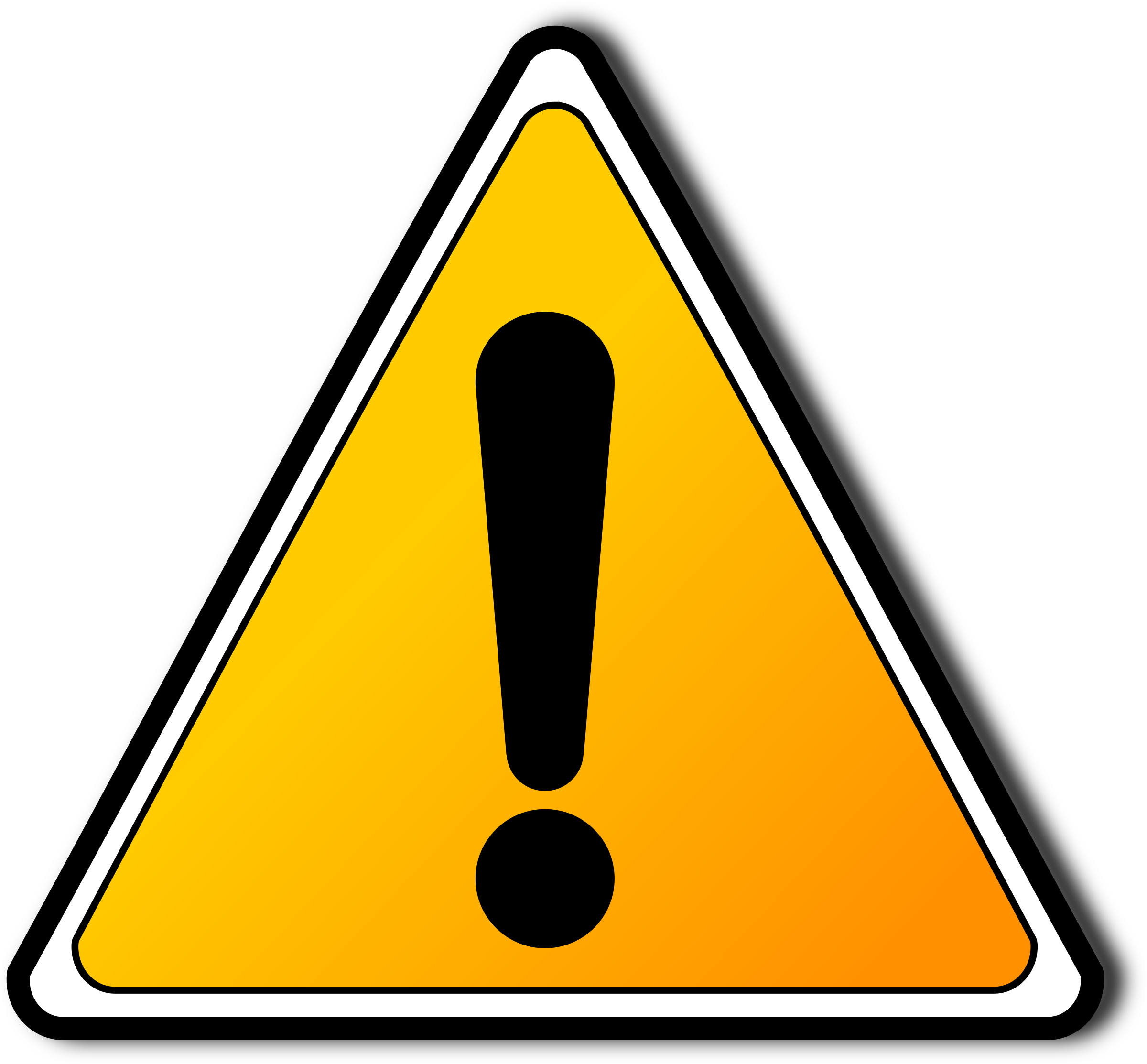 Big Image - Caution Png (2400x2226)