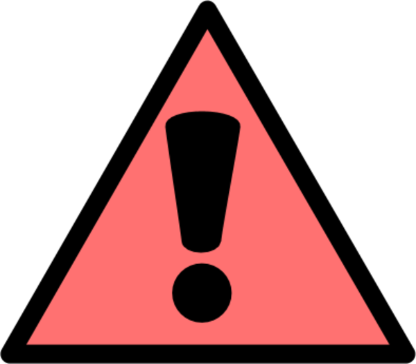 Exclamation Point Exclamation Mark Warning Sign Vector - Hd Warning Icon (600x525)
