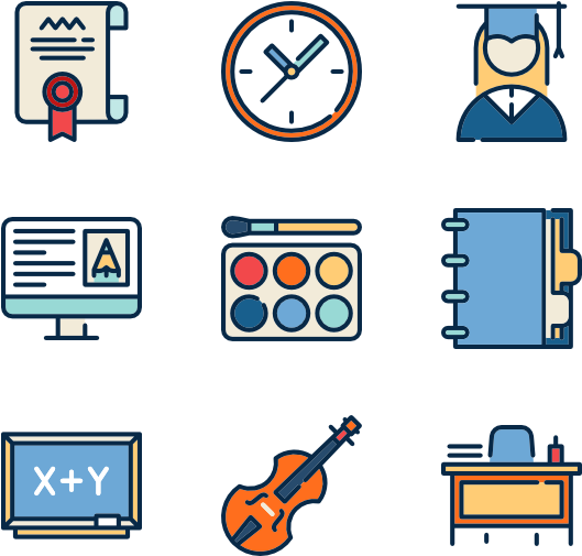 High School Collection - School Facility Icon (600x564)