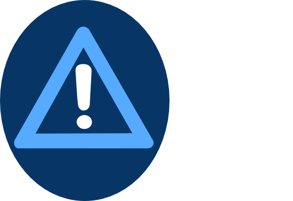 Light Blue Caution Clip Art - Portable Network Graphics (600x412)
