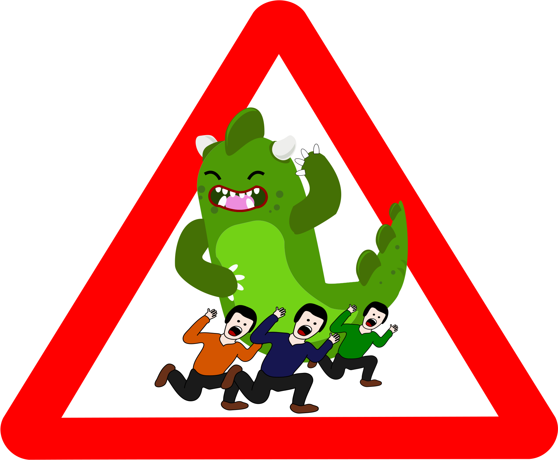 Big Image - Dangerclip Art (2400x2118)