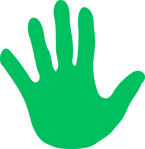 Colorful Hands Clipart (582x598)