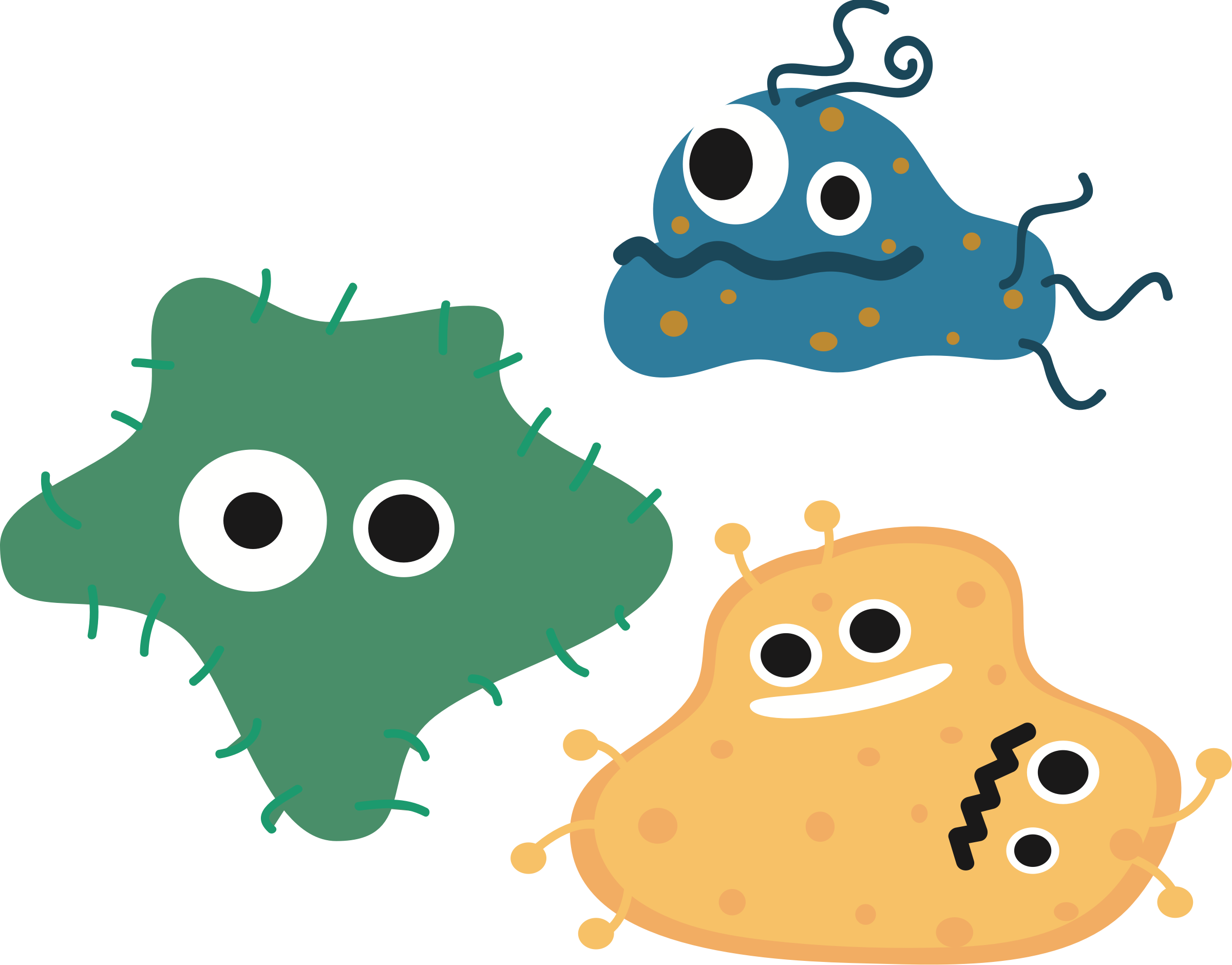 Big Image - Bacterias Png (2399x1879)