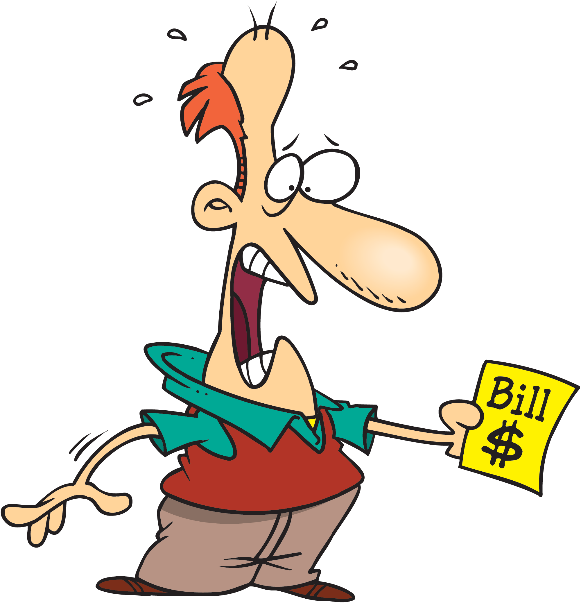 Sticker Shock Cartoon (2000x2075)