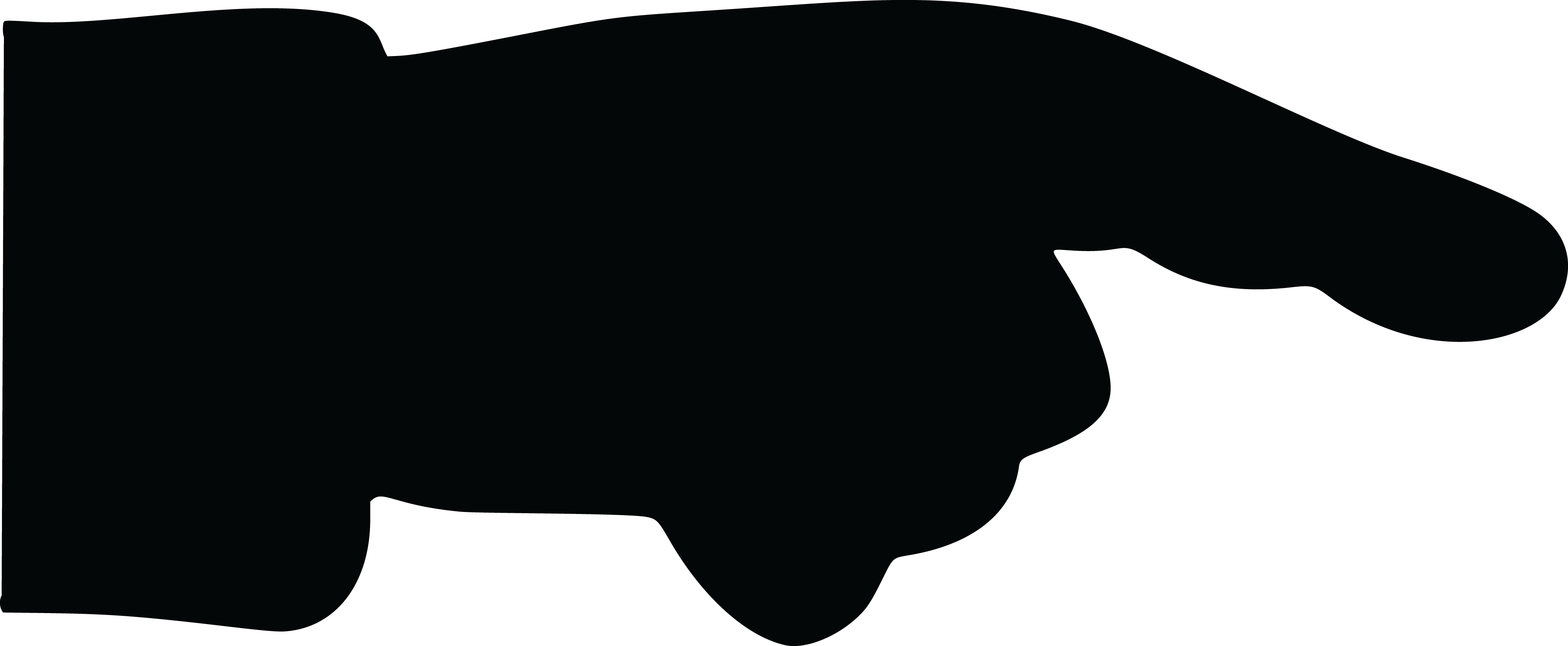 Free Clipart Of A Pointer Finger - Pointer Finger Clip Art (4000x1649)
