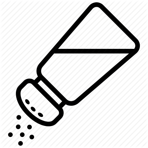 Salt Shaker Line Drawing (512x512)