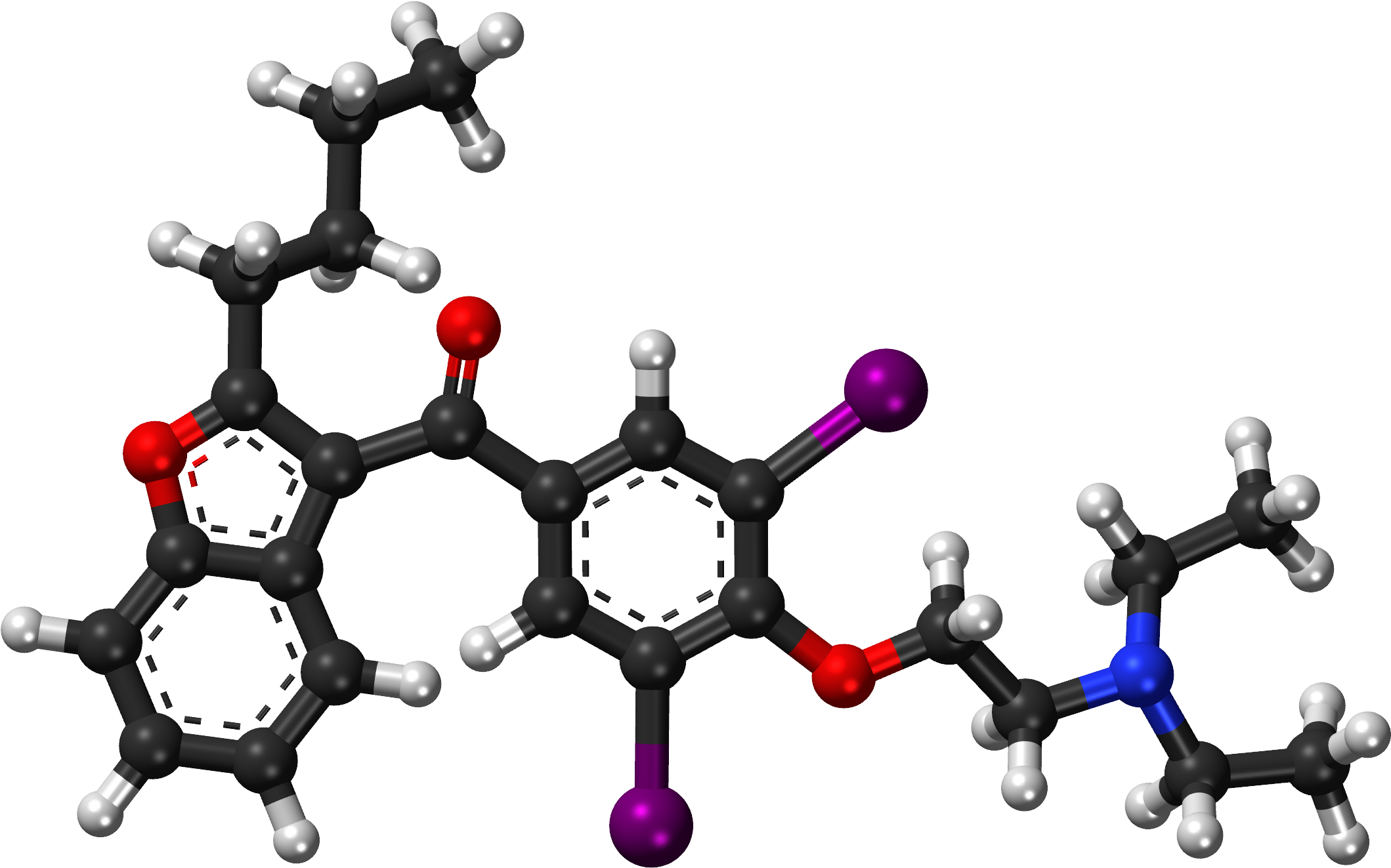 Amiodarone Molecule (2194x1398)