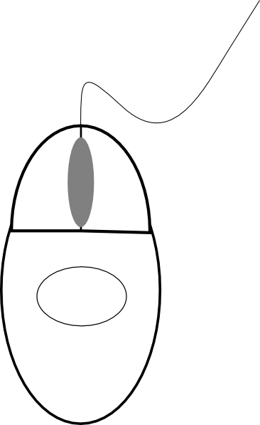 Free Vector Wired Mouse Clip Art - Pointer (366x597)