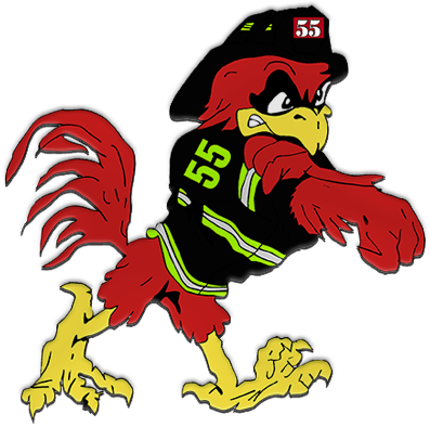 Rooster - Firefighter (397x394)
