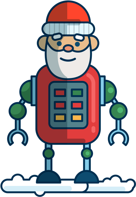 Santa Bot - Cartoon (634x773)
