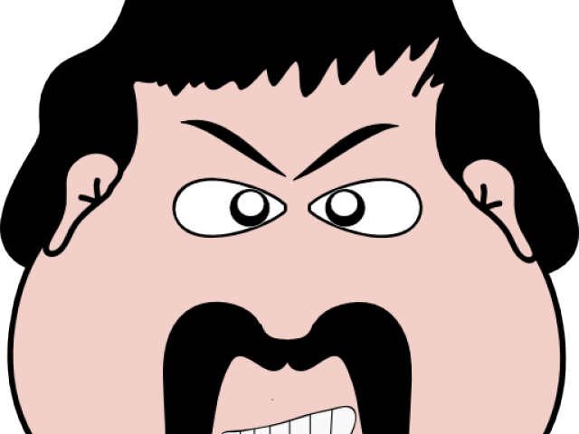 Editingsoftware Clipart Angry Man Face - Clip Art (640x480)