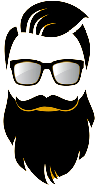 Beard Biker - Beard Man Drawing Easy (497x522)