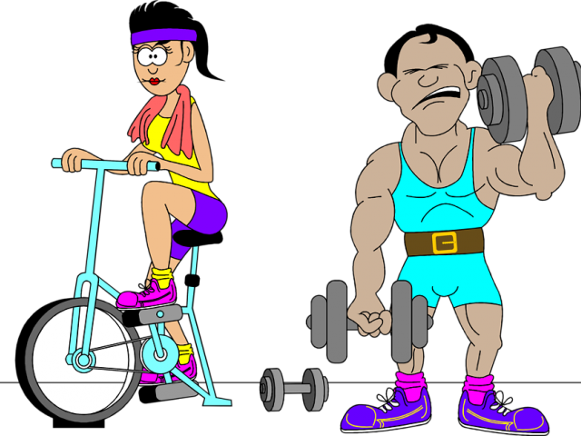 Original - People Exercising Clip Art (640x480)