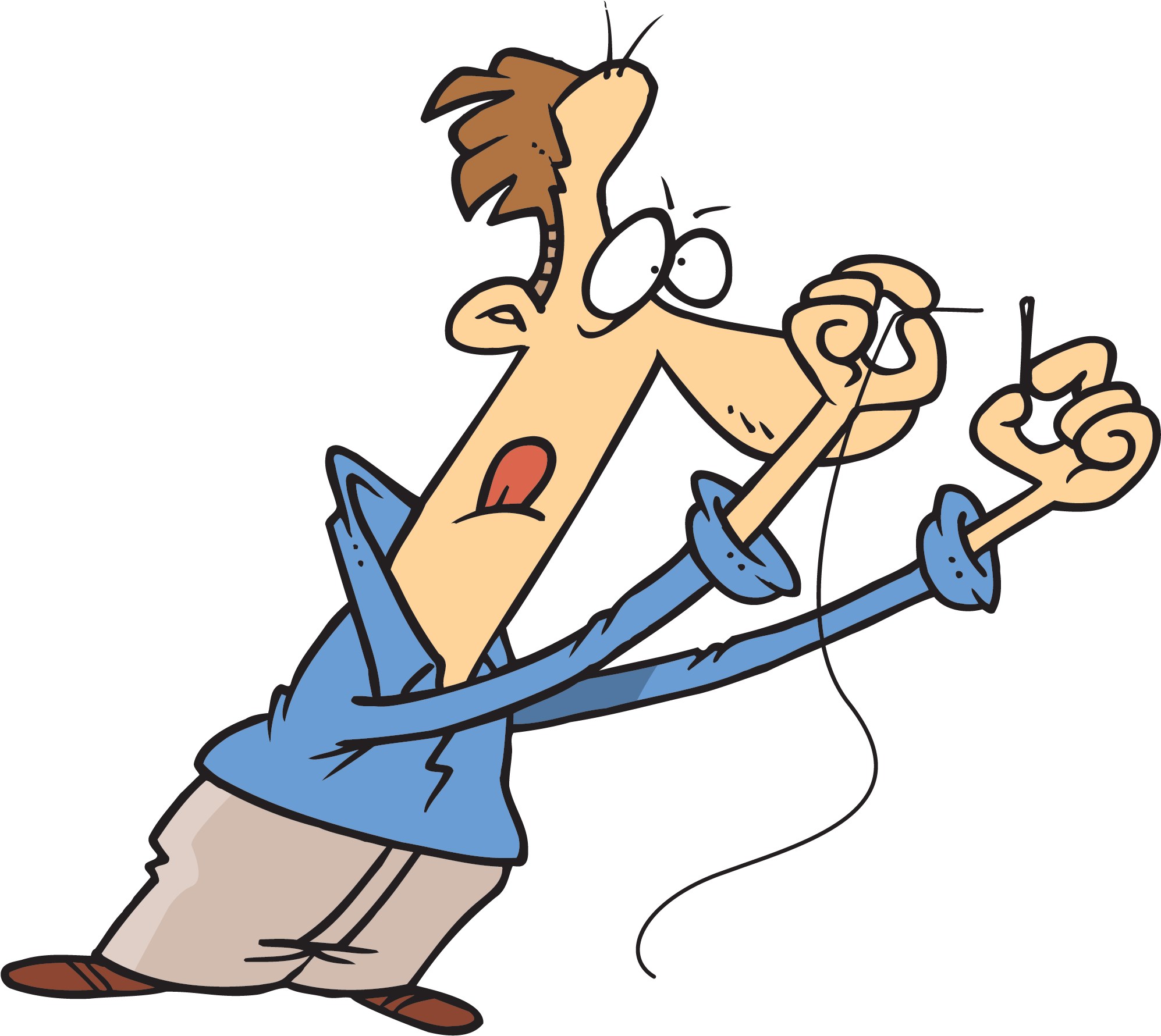 Needle Clipart Threaded Needle - Threading A Needle Clipart (2000x1788)