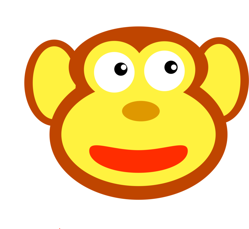 Primate Monkey Baboons Western Gorilla Smiley - Cartoon (816x750)