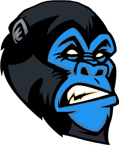 Cartoon Gorilla Head Png (468x468)