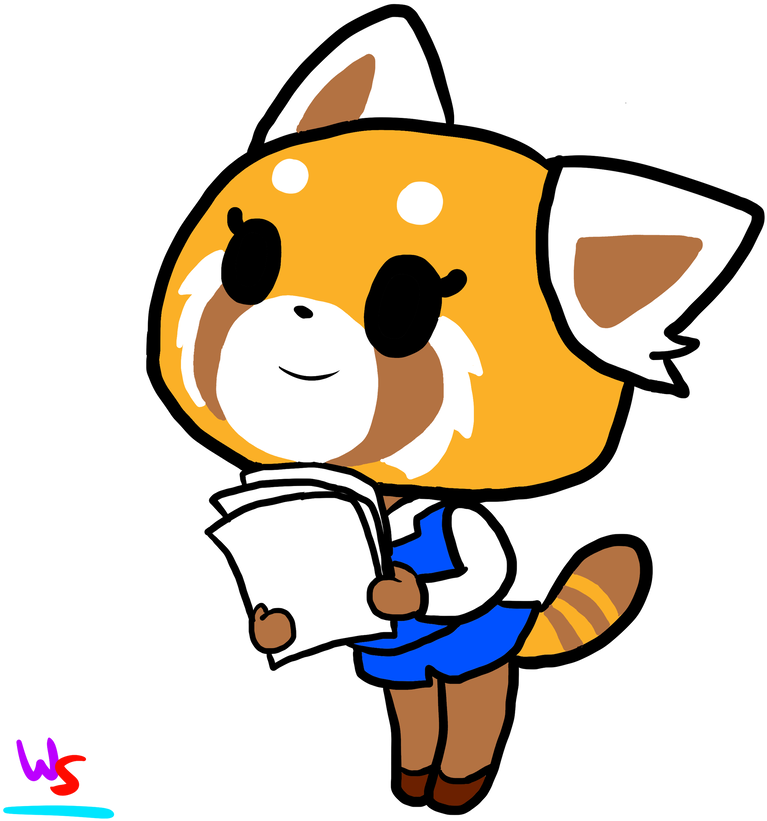 Aggretsuko By Walu-sushi - Sushi (911x878)