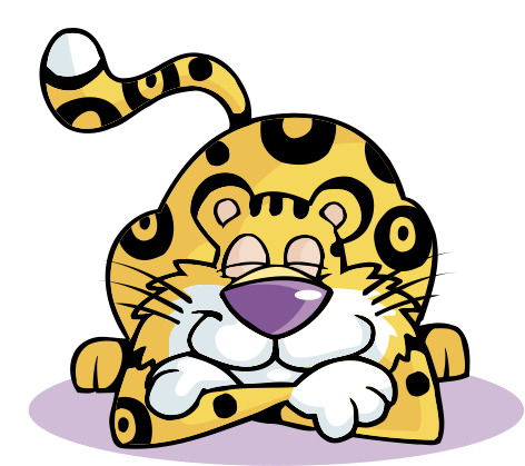 Clip Art Cute Lying - Animation (583x543)