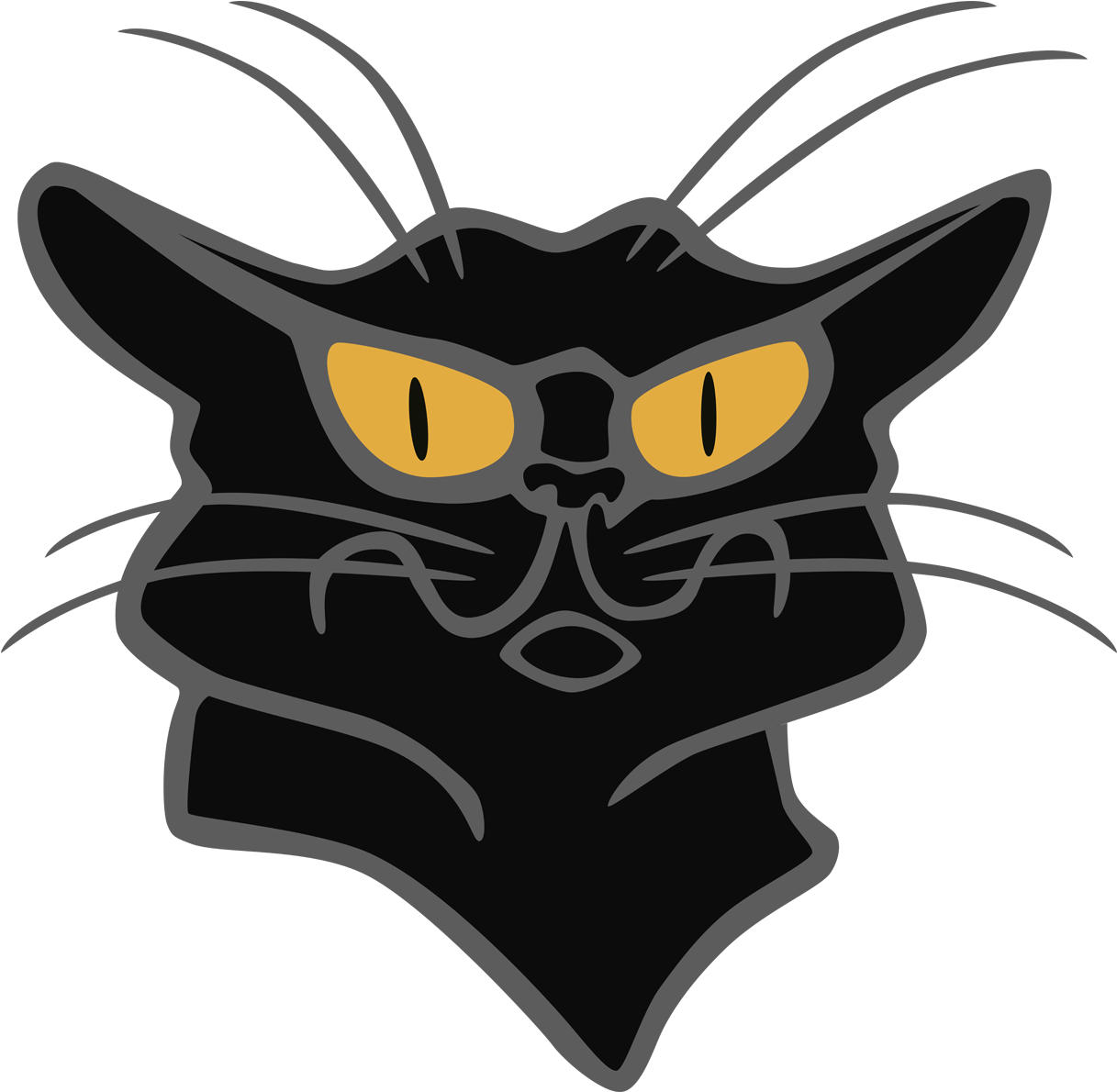 Chat Noir2 - Cartoon (1220x1220)