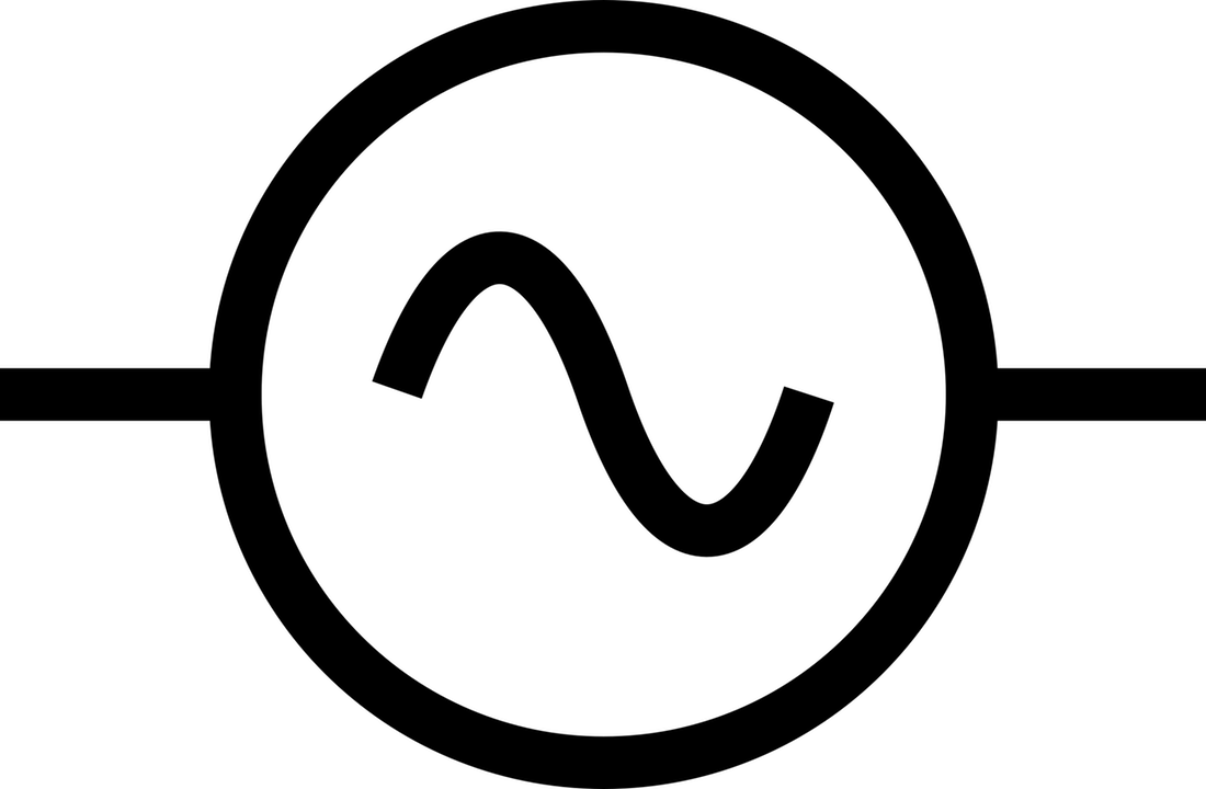 Alternating Current Symbol Wire Electronic Circuit - Ac Supply (1100x720)