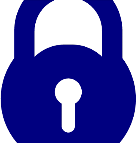 Padlock Clipart Blue Lock - Security (640x480)