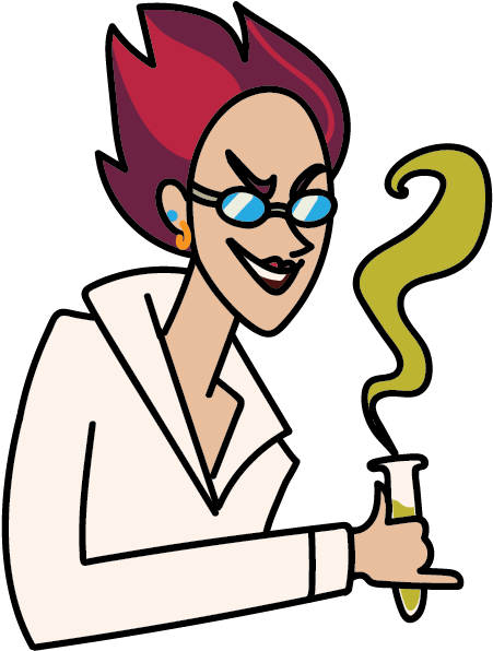 Mad Scientist - Cartoon (705x736)