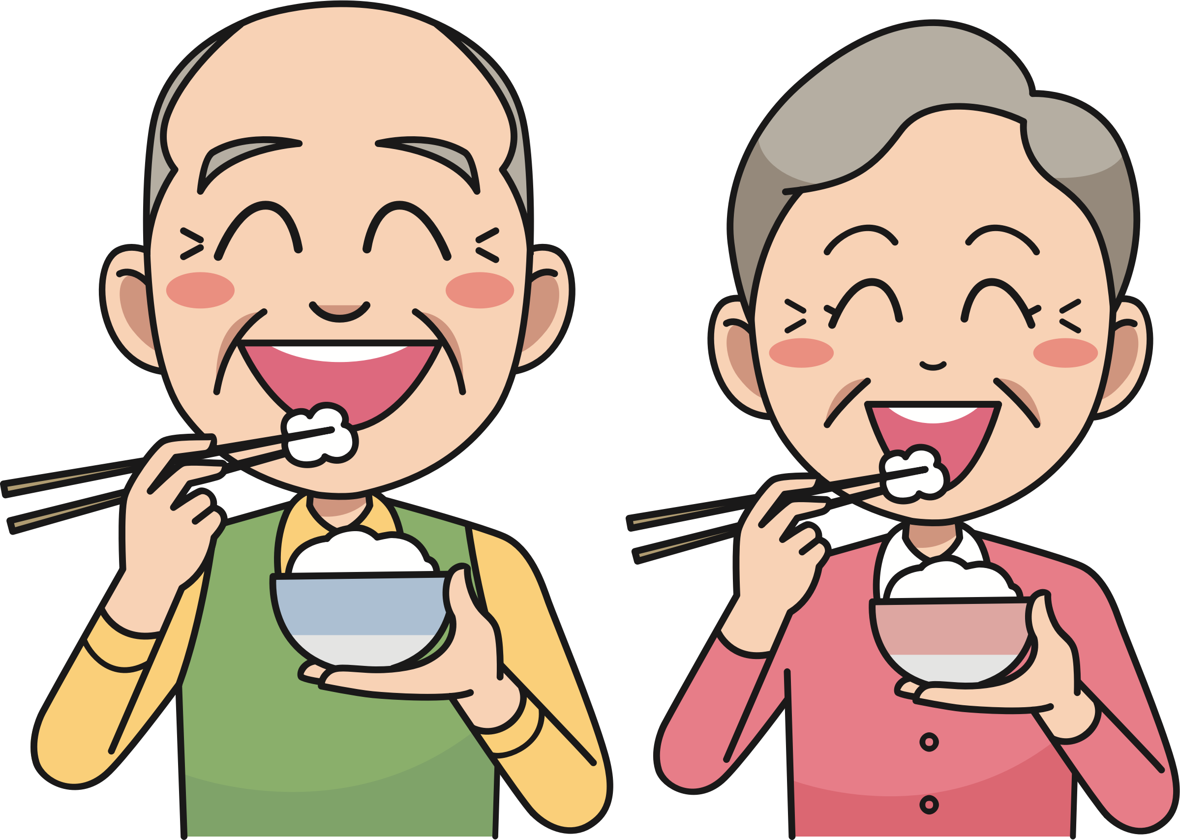 Big Image - Eating Rice Clipart (2399x1708)