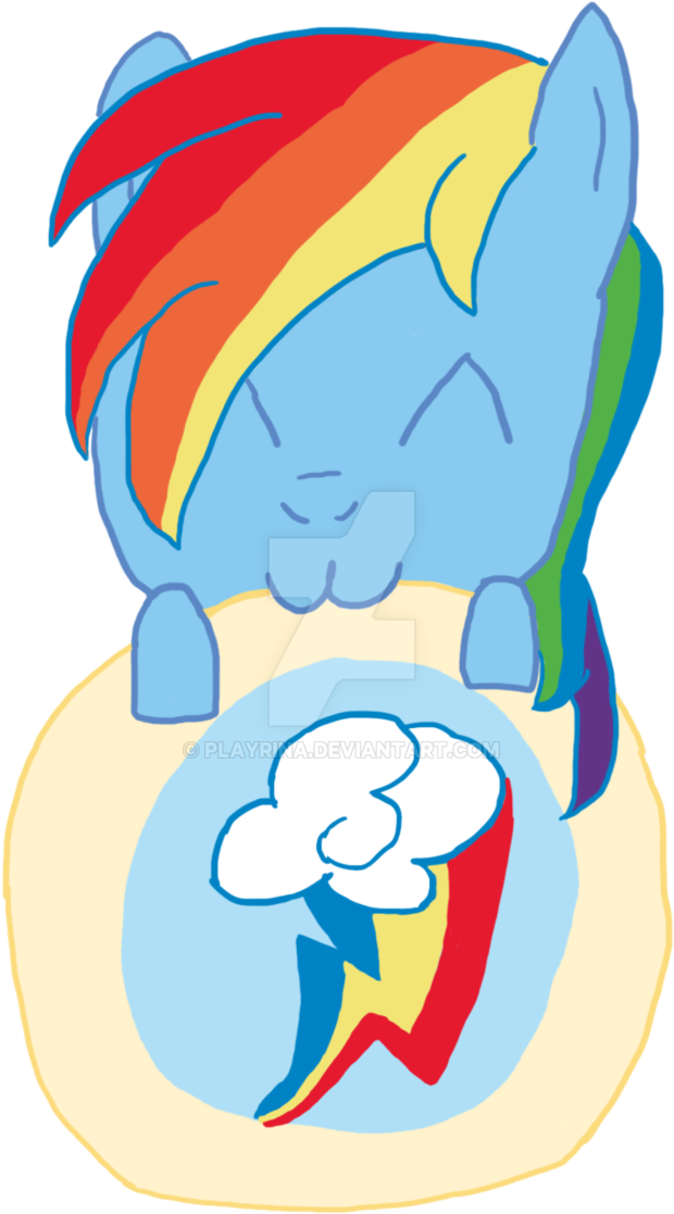 Rainbow Dash Eating A - Eating (693x1152)