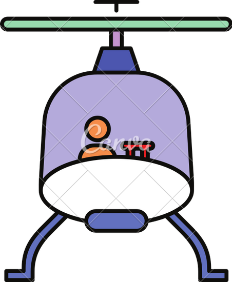 Helicopter Clipart Front View - Helicopter (452x550)