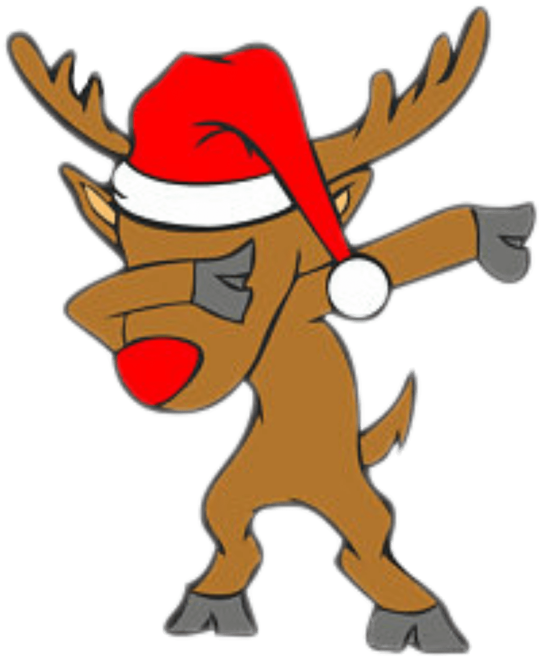 Report Abuse - Dabbing Reindeer (1232x1600)