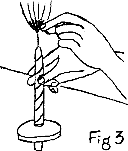 Supported Spindle Spinning - Drawing (450x523)